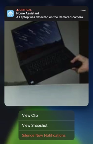 Frigate NVR Push Notification