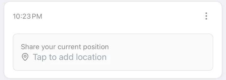 A task with a location input